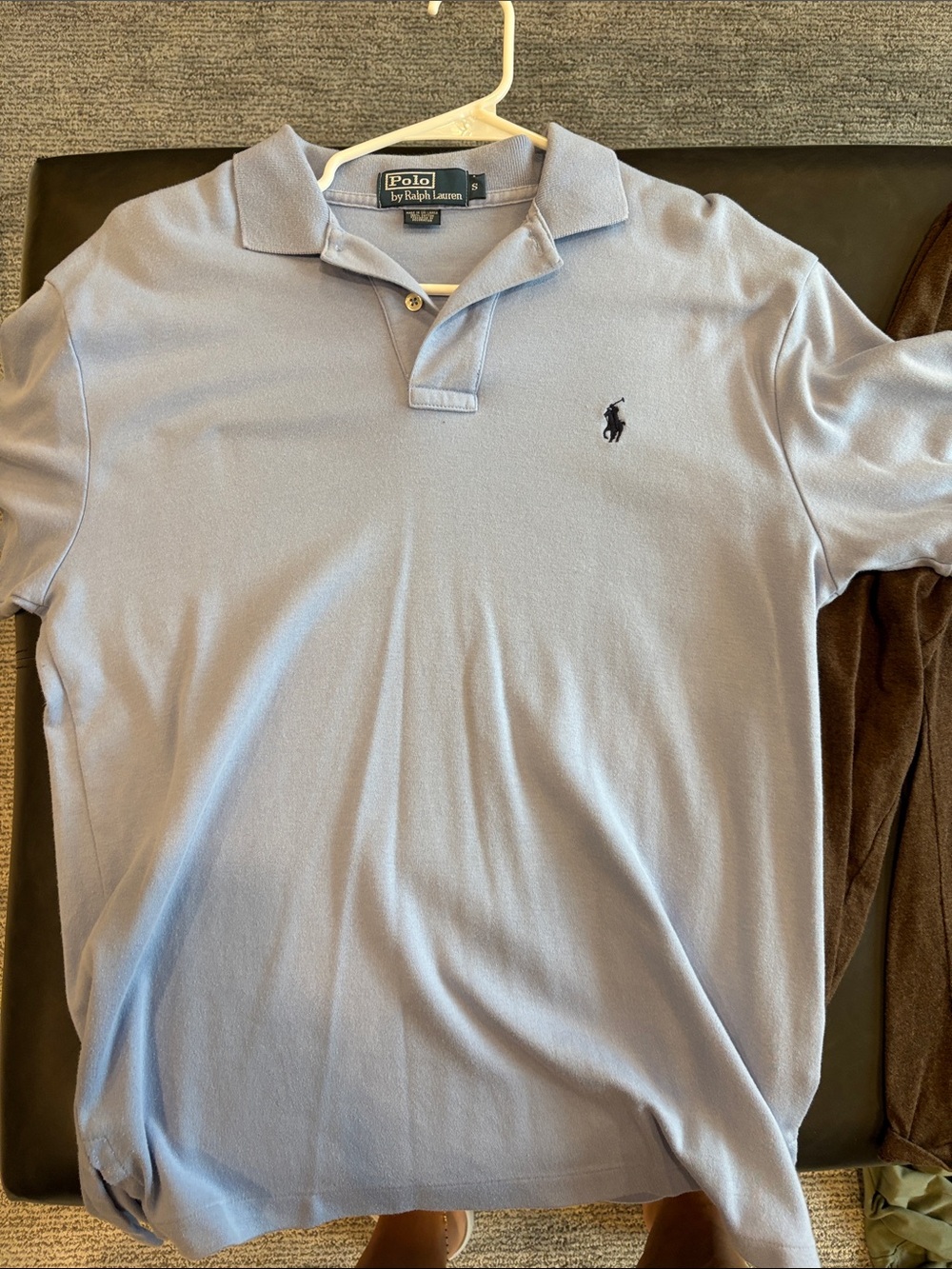 Ralph Lauren Light Blue Polo Shirt with Navy Pony